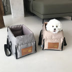 Assento de carro para cães pequenos, console central, assento impulsionador para animais de estimação, carro, filhote de cachorro, portátil, transportador de cães para gatos, bolsa de viagem de segurança