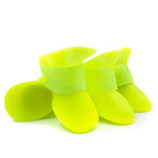 Bota de borracha antiderrapante à prova d'água para animais de estimação, 4 unidades, para cães pequenos, médios e grandes, sapatos para atividades ao ar livre, botas para cães, acessórios para animais de estimação