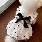 Vestido de Verão para Gatos, Roupa Fina Anti-Queda de Pelos para Animais de Estimação, com Argola D para Coleira, Respirável, para Gatinhos, Cães Pequenos e Filhotes, Estilo Princesa Fofo