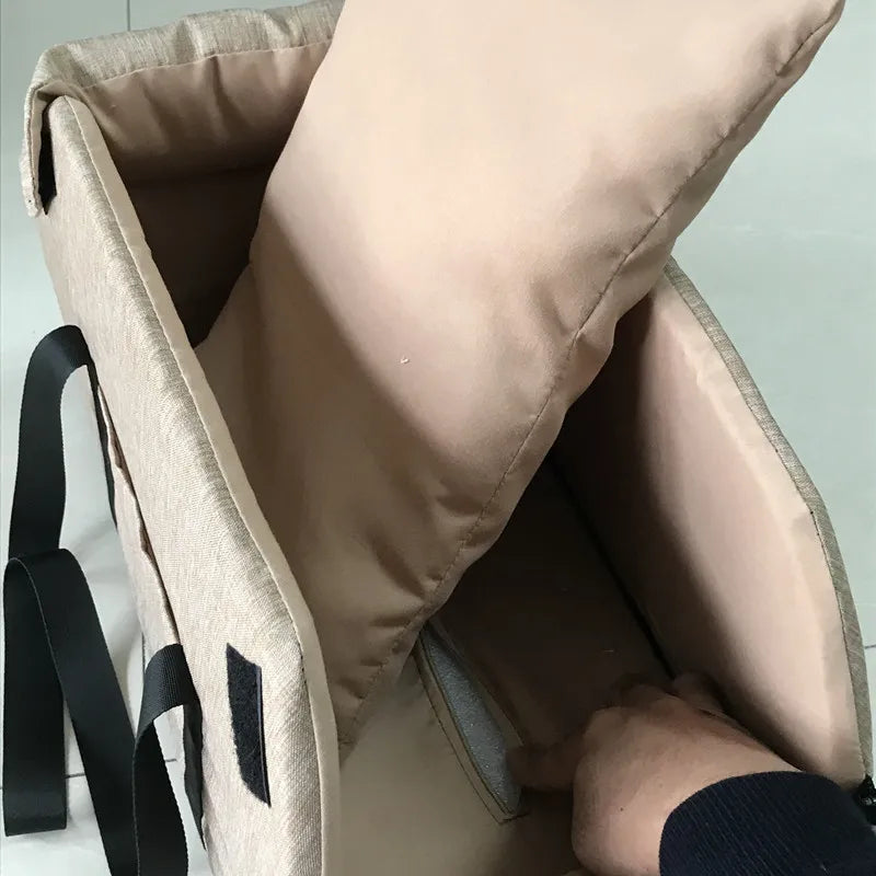Assento de carro para cães pequenos, console central, assento impulsionador para animais de estimação, carro, filhote de cachorro, portátil, transportador de cães para gatos, bolsa de viagem de segurança