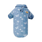 Camisola bonito do animal de estimação da impressão, roupa do cão, forma do filhote, trajes quentes do gato, colete chihuahua macio, mola
