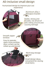 Tenda Dobrável para Animais de Estimação, Casa Respirável para Cães e Gatos, Cerca Portátil para Cães Pequenos, Adequada para Todas as Estações