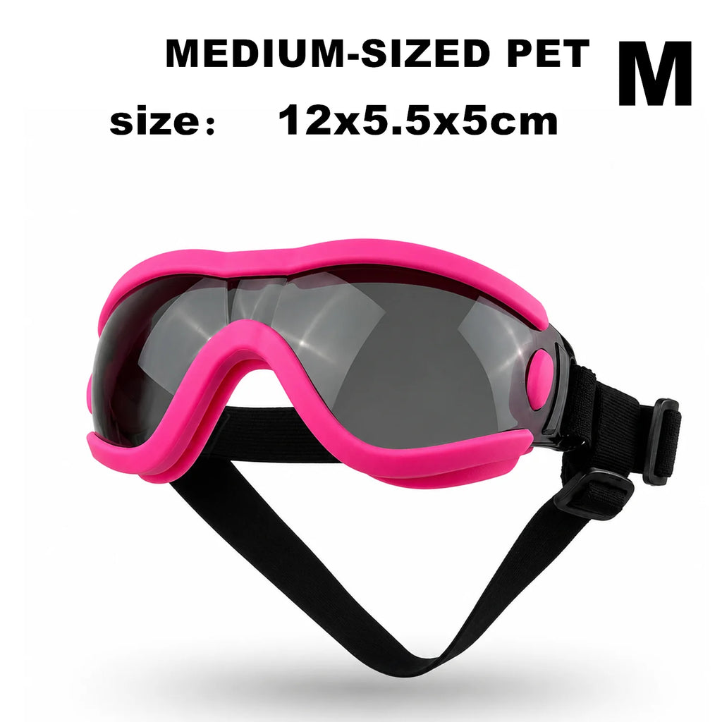 Óculos de Sol Ajustáveis para Cães, Proteção Anti-UV, Óculos de Sol para Animais de Estimação, Óculos de Sol para Cães Amplamente Utilizados, Acessórios para Cães