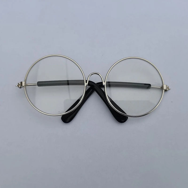 Adorável vintage redondo gato óculos de sol reflexão óculos para pequeno cão gato pet fotos produtos para animais de estimação adereços acessórios