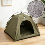 Cama Tenda para Cães/Gatos, Casa Teepee Impermeável para Animais de Estimação, Tenda Respirável e Lavável para Uso Interno/Externo para Gatos, Filhotes, Coelhos e Pequenos Animais