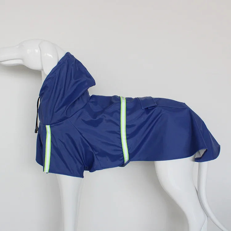 Grande cão capa de chuva corgi manto estilo filhote de cachorro à prova dwaterproof água roupas para cães reflexivo animal de estimação à prova de vento à prova de chuva com capuz capa de chuva para cão