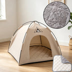 Casa Dobrável para Gatos, Tenda para Animais de Estimação, Ninho Universal para Gatos e Cães, Tapete Quente de Inverno, Portátil e Respirável