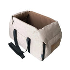 Assento de carro para cães pequenos, console central, assento impulsionador para animais de estimação, carro, filhote de cachorro, portátil, transportador de cães para gatos, bolsa de viagem de segurança