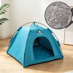 Cama Tenda para Cães/Gatos, Casa Teepee Impermeável para Animais de Estimação, Tenda Respirável e Lavável para Uso Interno/Externo para Gatos, Filhotes, Coelhos e Pequenos Animais