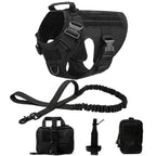 Colete militar tático para animais de estimação pastor alemão golden retriever treinamento tático arnês e trela conjunto para todas as raças cães