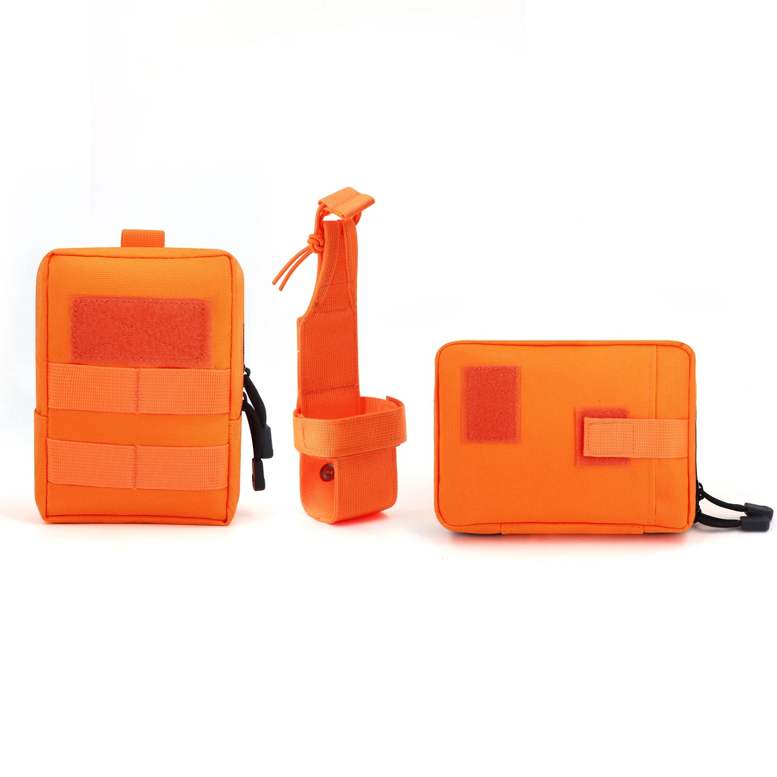 3 pçs sacos táticos do cão anexando no arnês colete 2 pçs bolsa moles e 1 cinto suporte de garrafa cintura militar treinamento transportadora