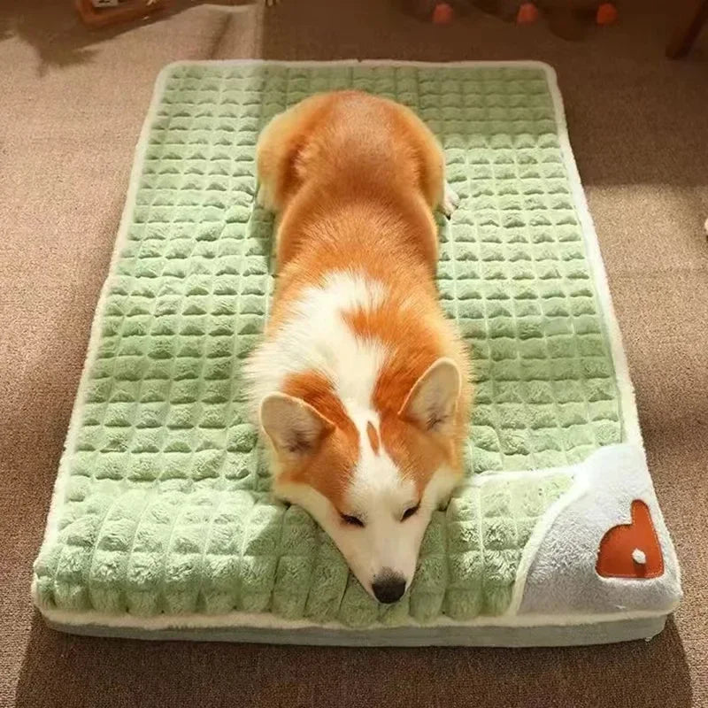 Cama de cachorro lavável à máquina, almofada ortopédica removível para cachorro, espuma de memória de inverno, travesseiro para cães e gatos pequenos, médios e grandes