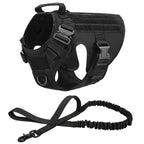 Colete militar tático para animais de estimação pastor alemão golden retriever treinamento tático arnês e trela conjunto para todas as raças cães