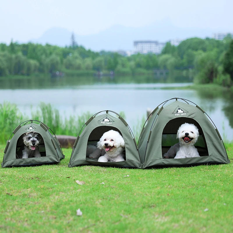 Casa Dobrável para Gatos, Tenda para Animais de Estimação, Ninho Universal para Gatos e Cães, Tapete Quente de Inverno, Portátil e Respirável
