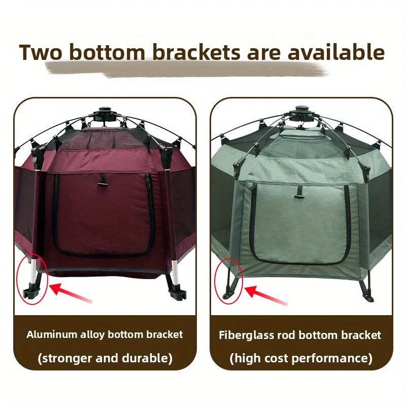 Tenda para animais de estimação para todas as estações, casa para gatos e cães, casa para animais de estimação dobrável e respirável para o verão ao ar livre, tenda para cães