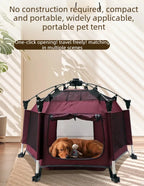 Tenda Dobrável para Animais de Estimação, Casa Respirável para Cães e Gatos, Cerca Portátil para Cães Pequenos, Adequada para Todas as Estações