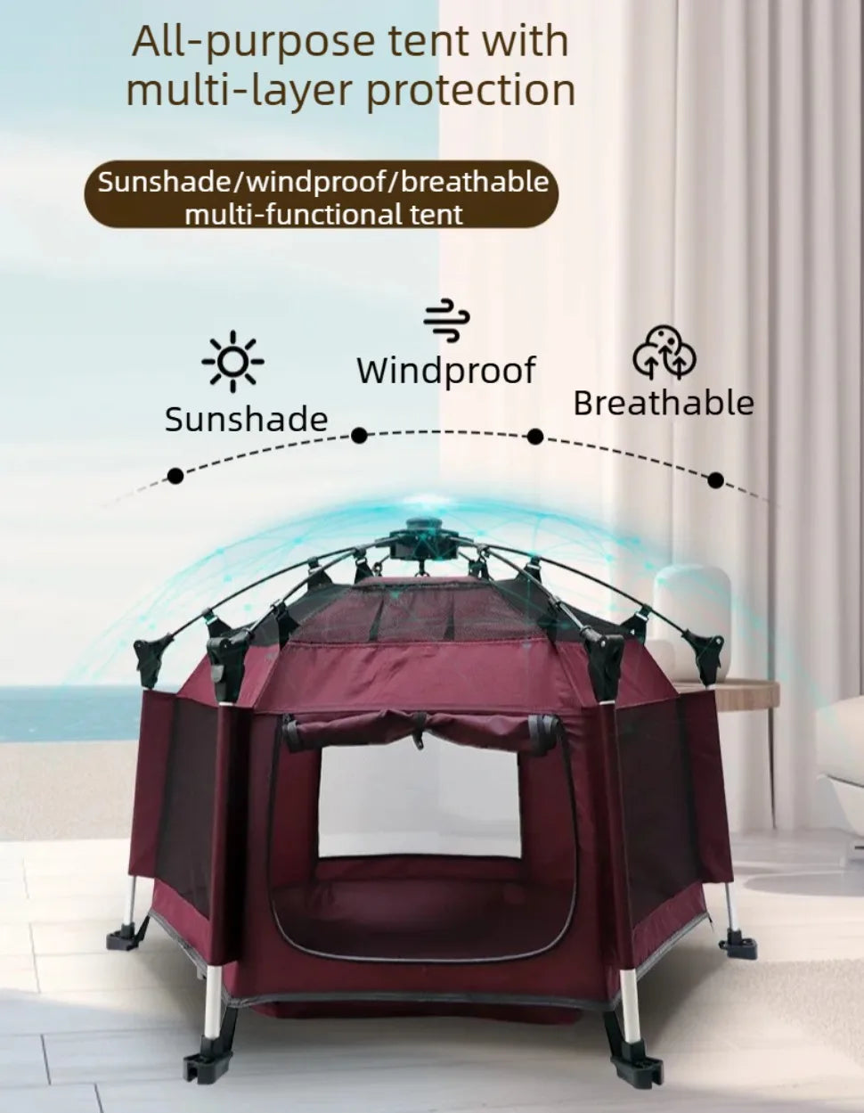 Tenda Dobrável para Animais de Estimação, Casa Respirável para Cães e Gatos, Cerca Portátil para Cães Pequenos, Adequada para Todas as Estações