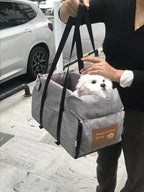 Assento de carro para cães pequenos, console central, assento impulsionador para animais de estimação, carro, filhote de cachorro, portátil, transportador de cães para gatos, bolsa de viagem de segurança