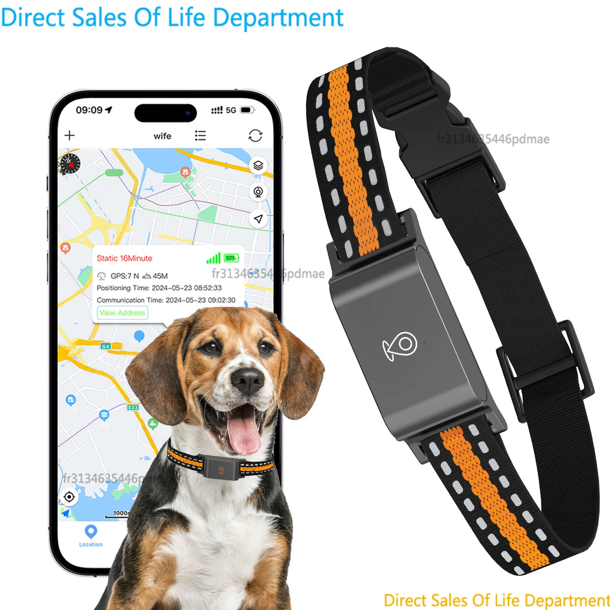 Mini Rastreador GPS 4G para Animais de Estimação, IP67 à Prova d'Água, Localizador em Tempo Real, Coleira Inteligente para Cães e Gatos com Controle por APP