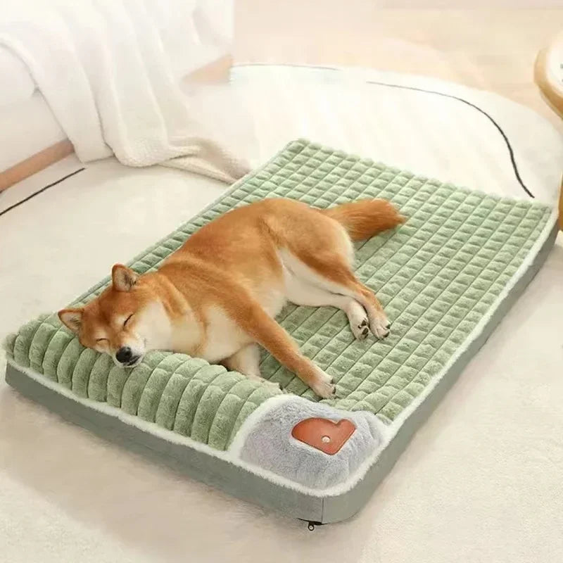 Cama de cachorro lavável à máquina, almofada ortopédica removível para cachorro, espuma de memória de inverno, travesseiro para cães e gatos pequenos, médios e grandes