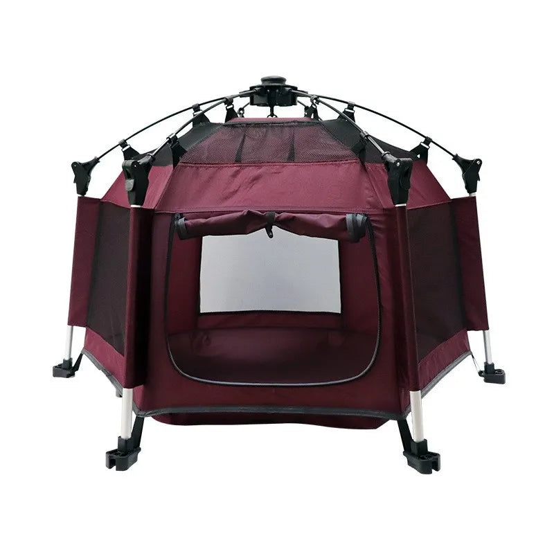 Tenda Dobrável para Animais de Estimação, Casa Respirável para Cães e Gatos, Cerca Portátil para Cães Pequenos, Adequada para Todas as Estações