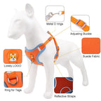 Coleira Peitoral Ajustável para Cães e Gatos, Confortável para Passeio, Material de Nylon Ergonômico e Seguro