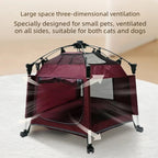 Tenda Dobrável para Animais de Estimação, Casa Respirável para Cães e Gatos, Cerca Portátil para Cães Pequenos, Adequada para Todas as Estações
