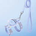 Conjunto de coleira de coleira para gato, ajustável, desenho animado, abelha, camada dupla, arnês para cães, pequeno, médio, coleira para animais de estimação, caminhada ao ar livre