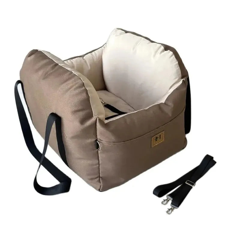 Assento de carro para cachorro com cinto de segurança, quatro estações, universal, almofada para ninho, lavável, cães, gatos, sofá, cama, colchão de viagem