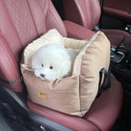 Assento de carro para cachorro com cinto de segurança, quatro estações, universal, almofada para ninho, lavável, cães, gatos, sofá, cama, colchão de viagem
