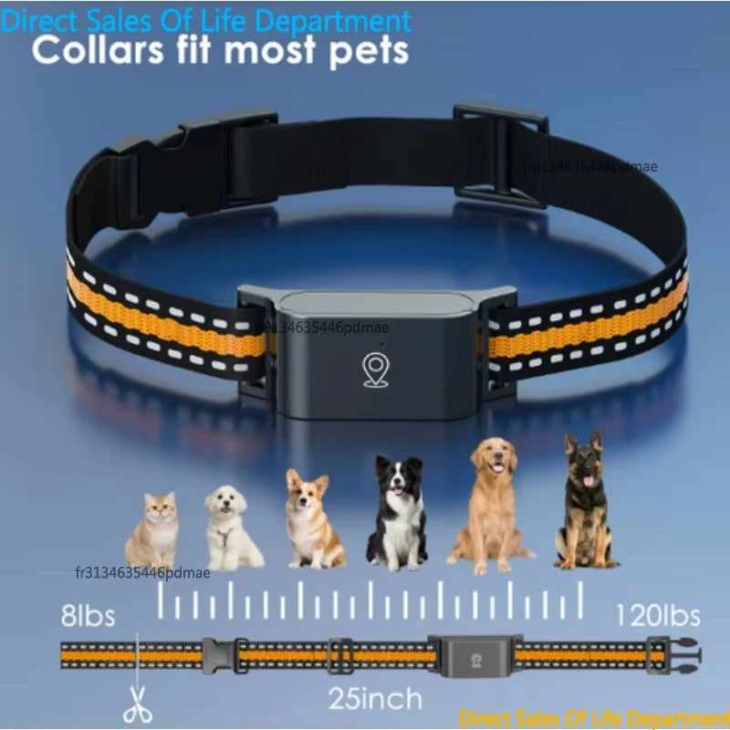 Mini Rastreador GPS 4G para Animais de Estimação, IP67 à Prova d'Água, Localizador em Tempo Real, Coleira Inteligente para Cães e Gatos com Controle por APP