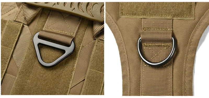 Colete militar tático para animais de estimação pastor alemão golden retriever treinamento tático arnês e trela conjunto para todas as raças cães