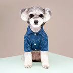Camisola bonito do animal de estimação da impressão, roupa do cão, forma do filhote, trajes quentes do gato, colete chihuahua macio, mola