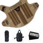 Coleira Tática Militar para Cães Grandes e Médios, Colete de Treinamento para Pastor Alemão e Malinois, Acessórios de Caça para Cães