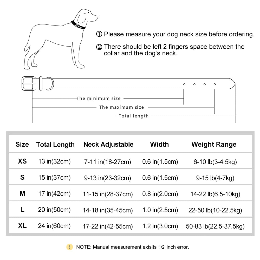 Coleira de couro pu personalizada com placa de identificação, coleira macia acolchoada para cães, nome gravado gratuito para cães pequenos, médios e grandes, ajustável