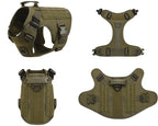 Colete militar tático para animais de estimação pastor alemão golden retriever treinamento tático arnês e trela conjunto para todas as raças cães