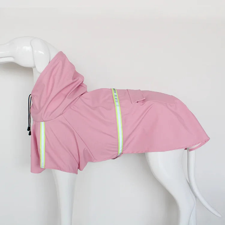 Grande cão capa de chuva corgi manto estilo filhote de cachorro à prova dwaterproof água roupas para cães reflexivo animal de estimação à prova de vento à prova de chuva com capuz capa de chuva para cão