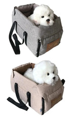 Assento de carro para cães pequenos, console central, assento impulsionador para animais de estimação, carro, filhote de cachorro, portátil, transportador de cães para gatos, bolsa de viagem de segurança