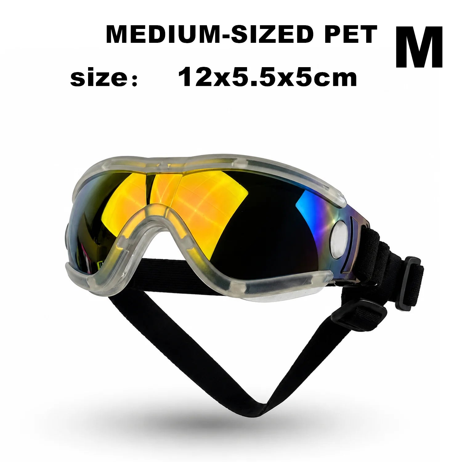 Óculos de Sol Ajustáveis para Cães, Proteção Anti-UV, Óculos de Sol para Animais de Estimação, Óculos de Sol para Cães Amplamente Utilizados, Acessórios para Cães