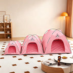 Casa Dobrável para Gatos, Tenda para Animais de Estimação, Ninho Universal para Gatos e Cães, Tapete Quente de Inverno, Portátil e Respirável