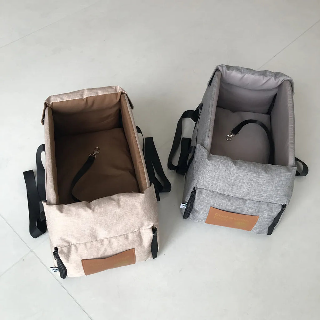 Assento de carro para cães pequenos, console central, assento impulsionador para animais de estimação, carro, filhote de cachorro, portátil, transportador de cães para gatos, bolsa de viagem de segurança