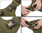 Colete militar tático para animais de estimação pastor alemão golden retriever treinamento tático arnês e trela conjunto para todas as raças cães