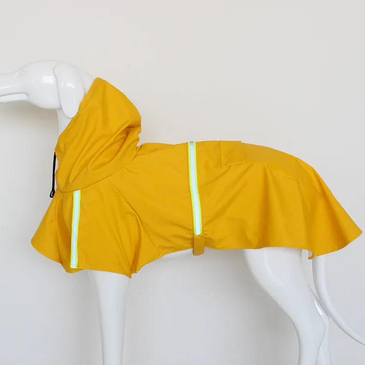 Grande cão capa de chuva corgi manto estilo filhote de cachorro à prova dwaterproof água roupas para cães reflexivo animal de estimação à prova de vento à prova de chuva com capuz capa de chuva para cão