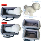 Assento de carro para cães pequenos, console central, assento impulsionador para animais de estimação, carro, filhote de cachorro, portátil, transportador de cães para gatos, bolsa de viagem de segurança